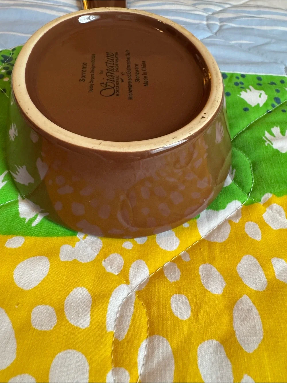 Sorrento Signature Stoneware Brown Spoon Rest by Debbie Segura Designs 2008